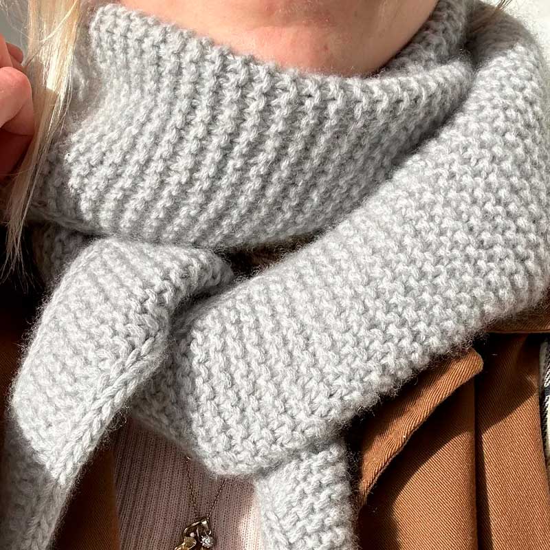 Strikkekit Sophie Shawl fra PetiteKnit i Alpakka Uld garn