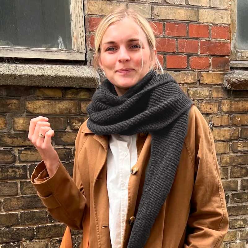 Strikkekit Sophie Shawl fra PetiteKnit i Alpakka Uld garn