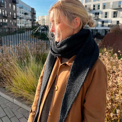Strikkekit Sophie Shawl fra PetiteKnit i Alpakka Uld garn