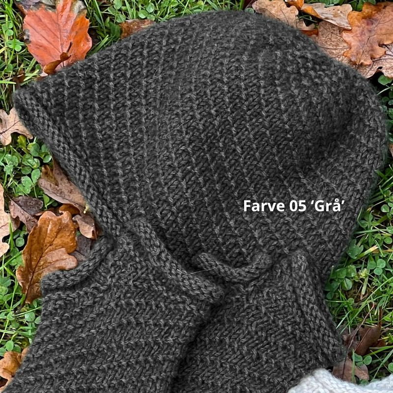 Strikkekit Spir hue og handsker fra NORDIC KNIT HOUSE i Yak garn