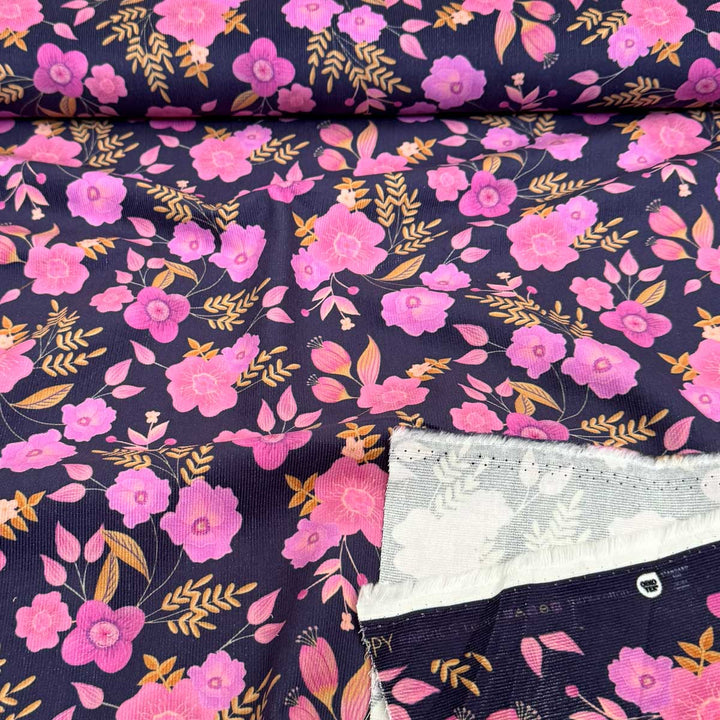 Babyfløjl med lyserød blomster mix