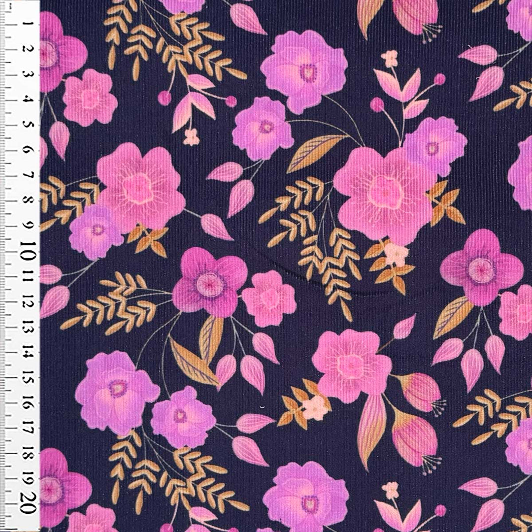 Babyfløjl med lyserød blomster mix