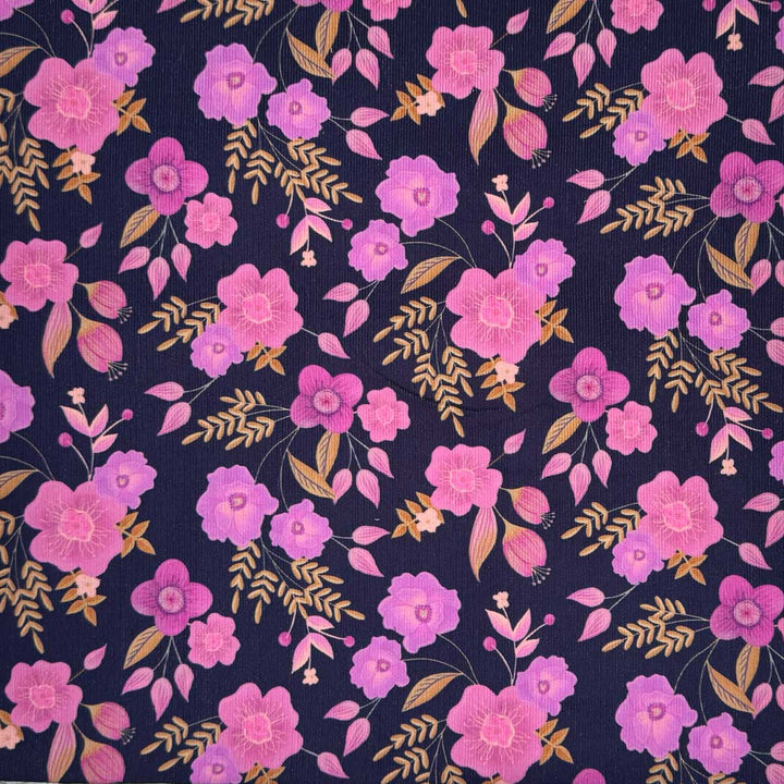 Babyfløjl med lyserød blomster mix