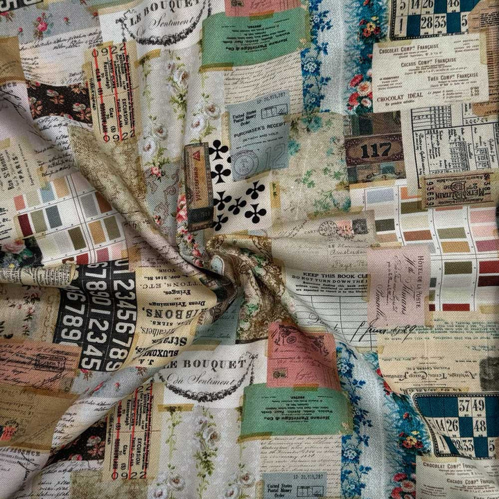 Digital canvas med decopage I