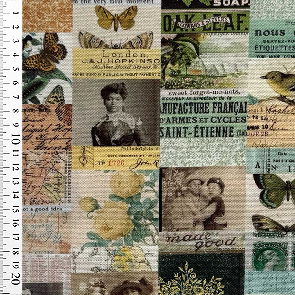 Digital canvas med decopage II