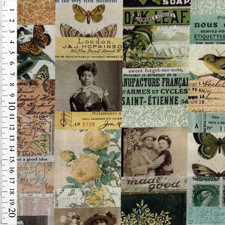 Digital canvas med decopage II