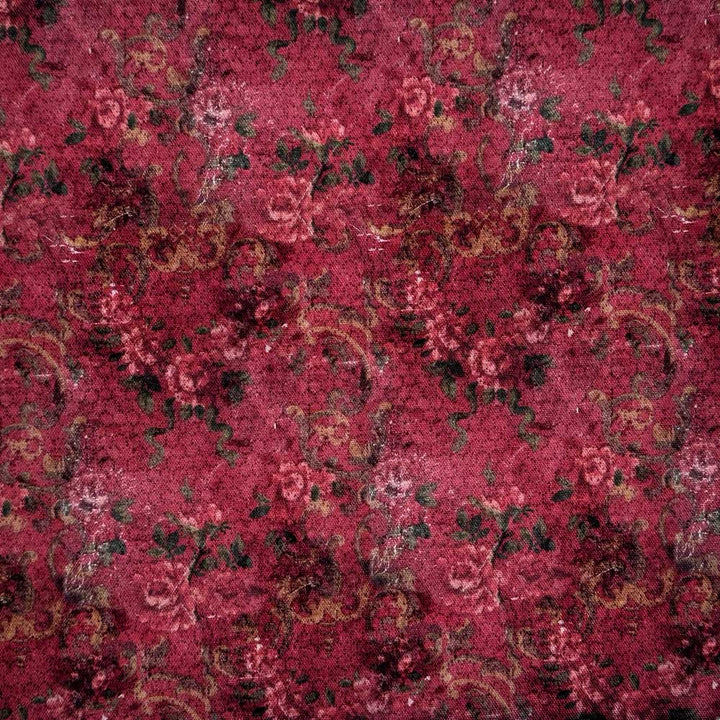 Digital canvas med malede blomster