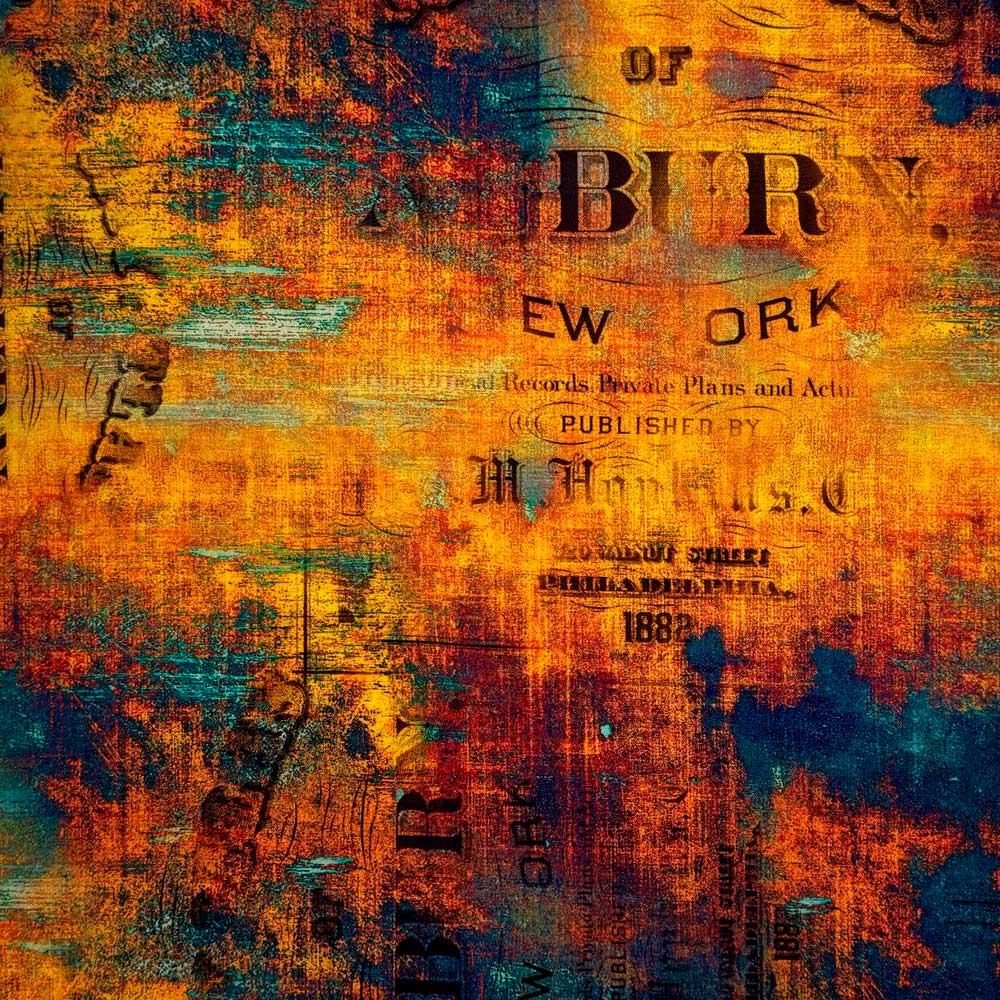 Digital canvas med urban grunge print