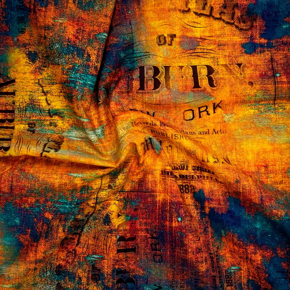 Digital canvas med urban grunge print