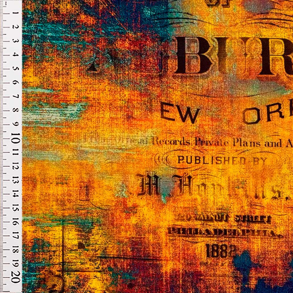 Digital canvas med urban grunge print