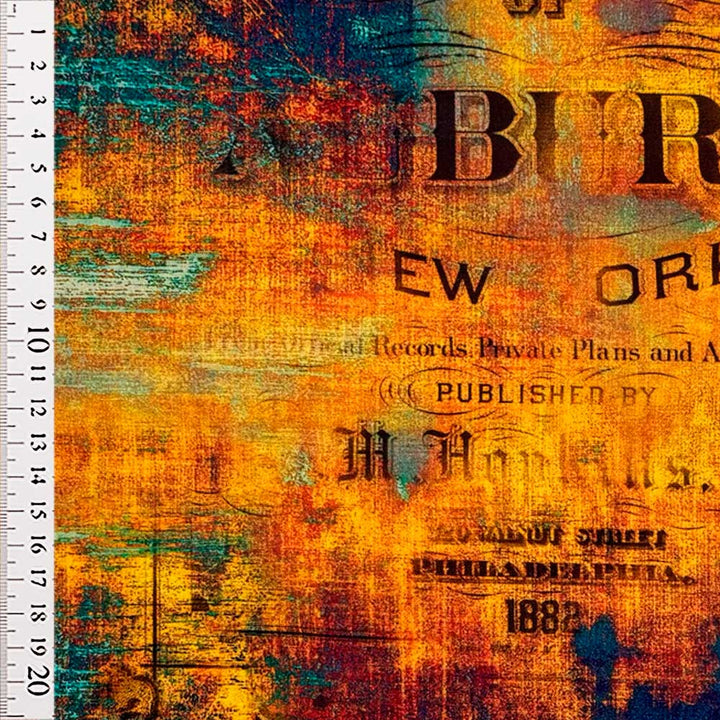 Digital canvas med urban grunge print
