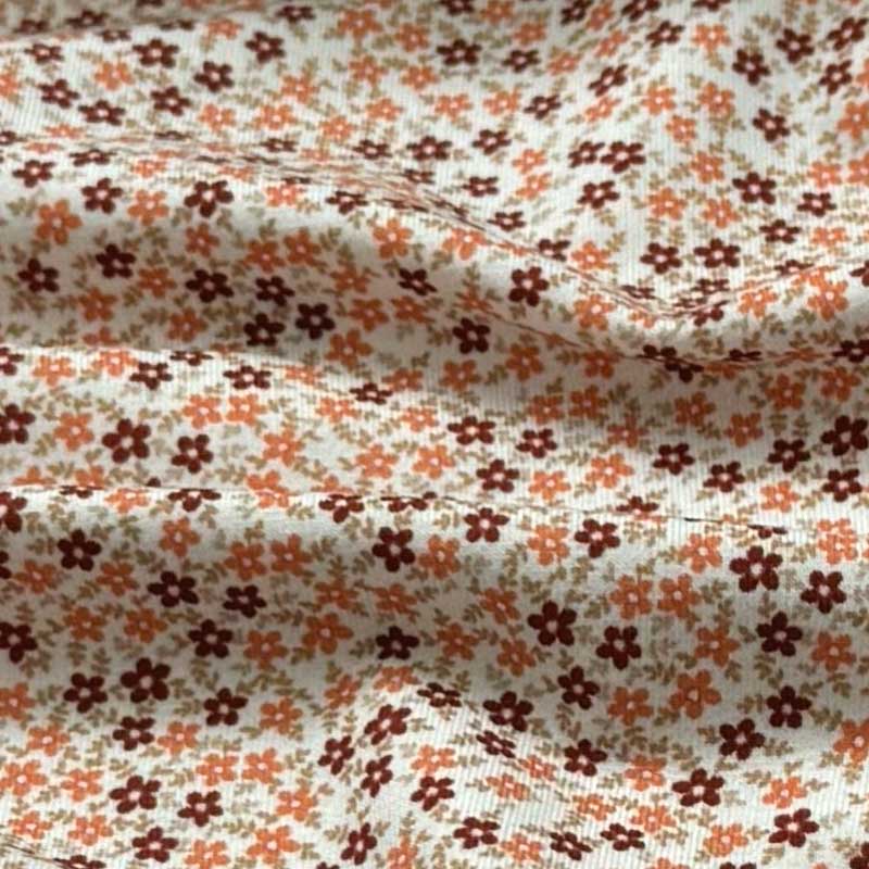 Bomuldsjersey med små blomster motiver