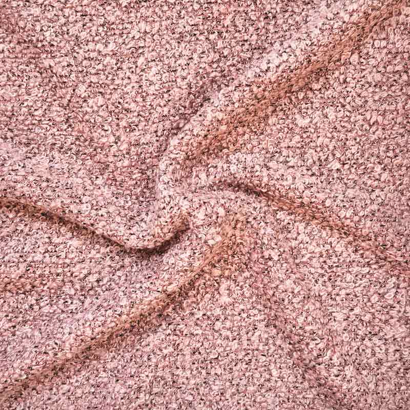 Meleret boucle i rosa
