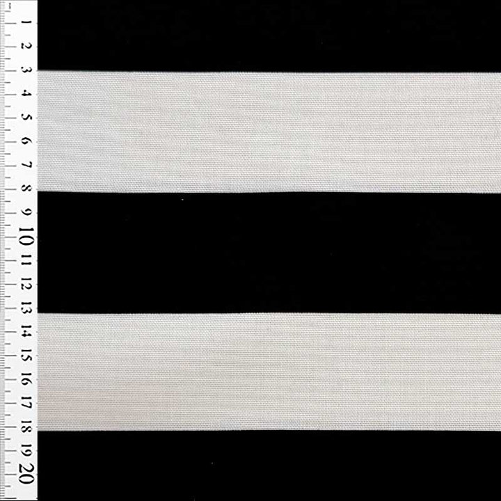 Canvas med sorte/hvide striber