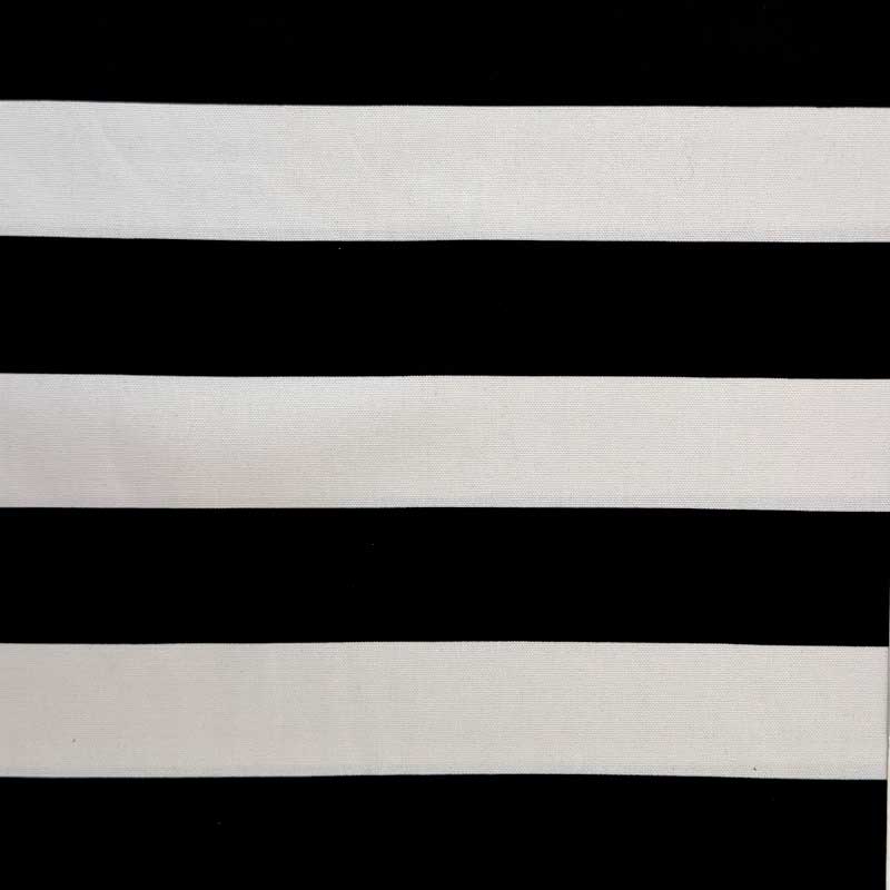 Canvas med sorte/hvide striber