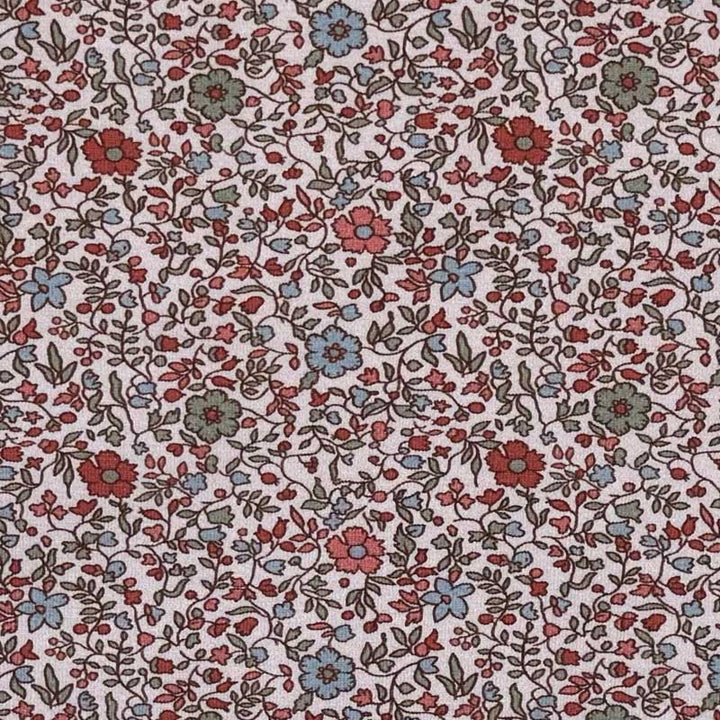 Digital bomuldsjersey med grafiske små blomster