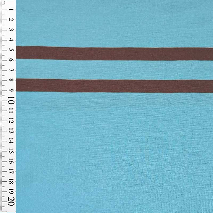 Fast viscose med to parallel brune striber