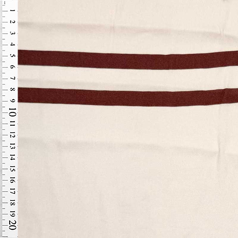 Fast viscose med to parallel brune striber II