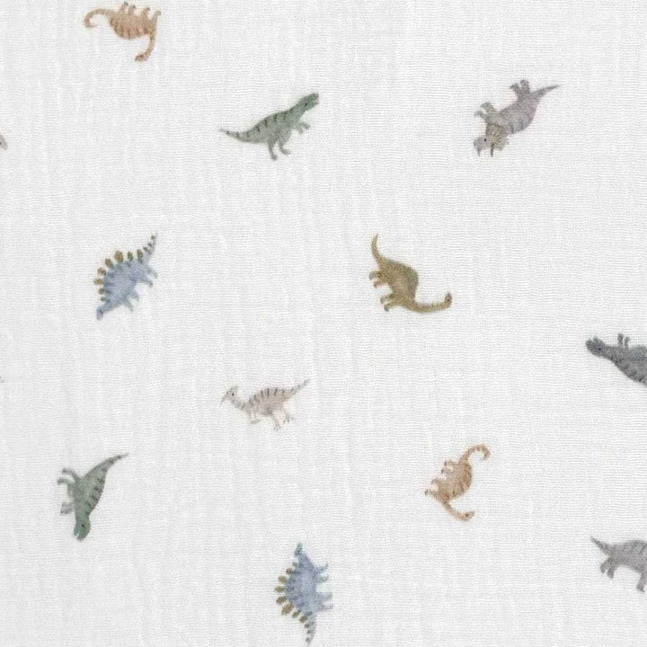 Tynd dobbelt gauze med små dinosauruser