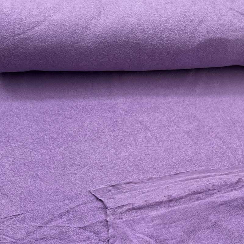 Fleece stof i lilla