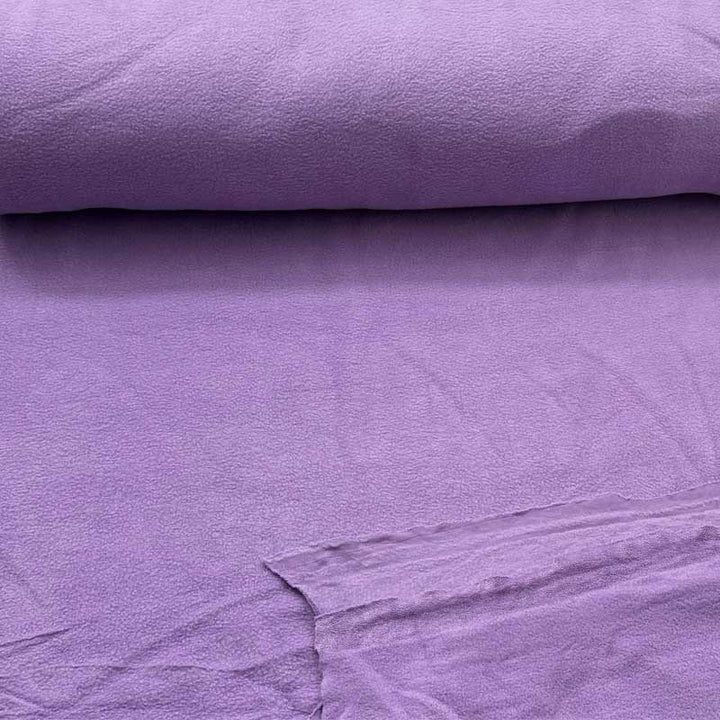 Fleece stof i lilla