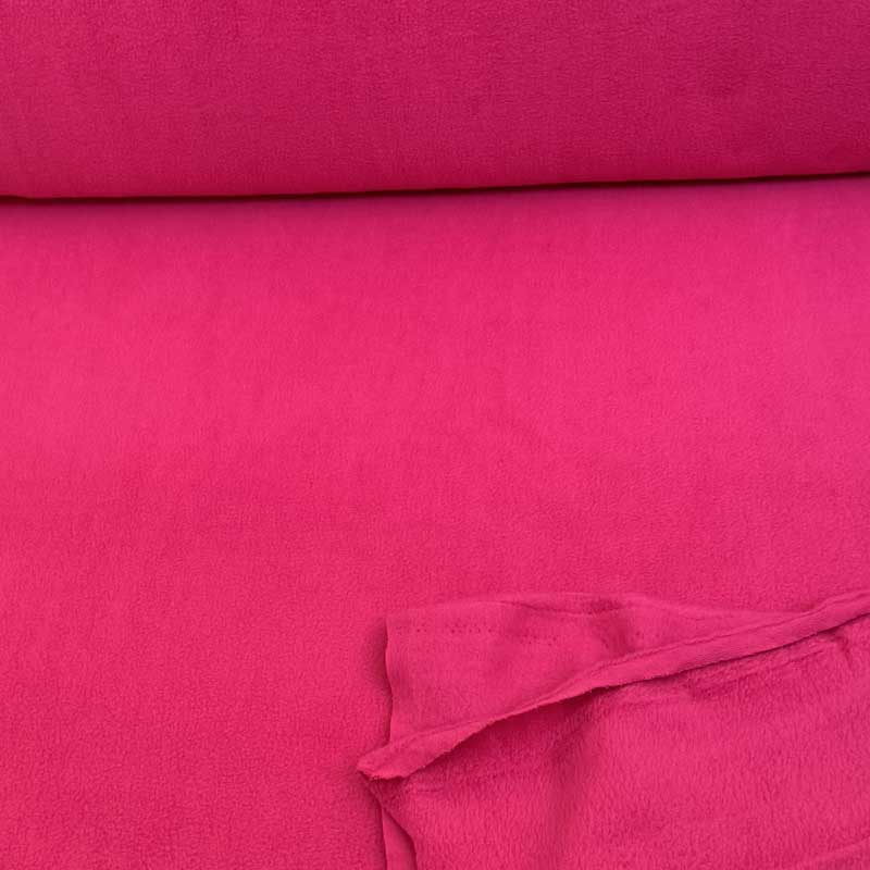 Fleece stof i pink