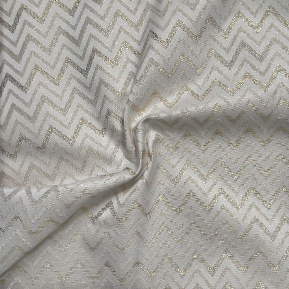 Fast jacquard med zig zag og lurex