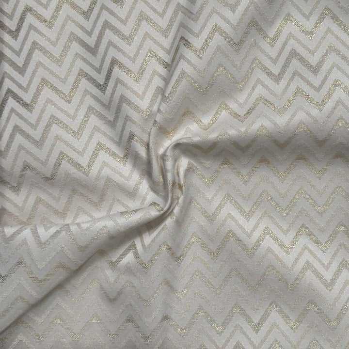 Fast jacquard med zig zag og lurex