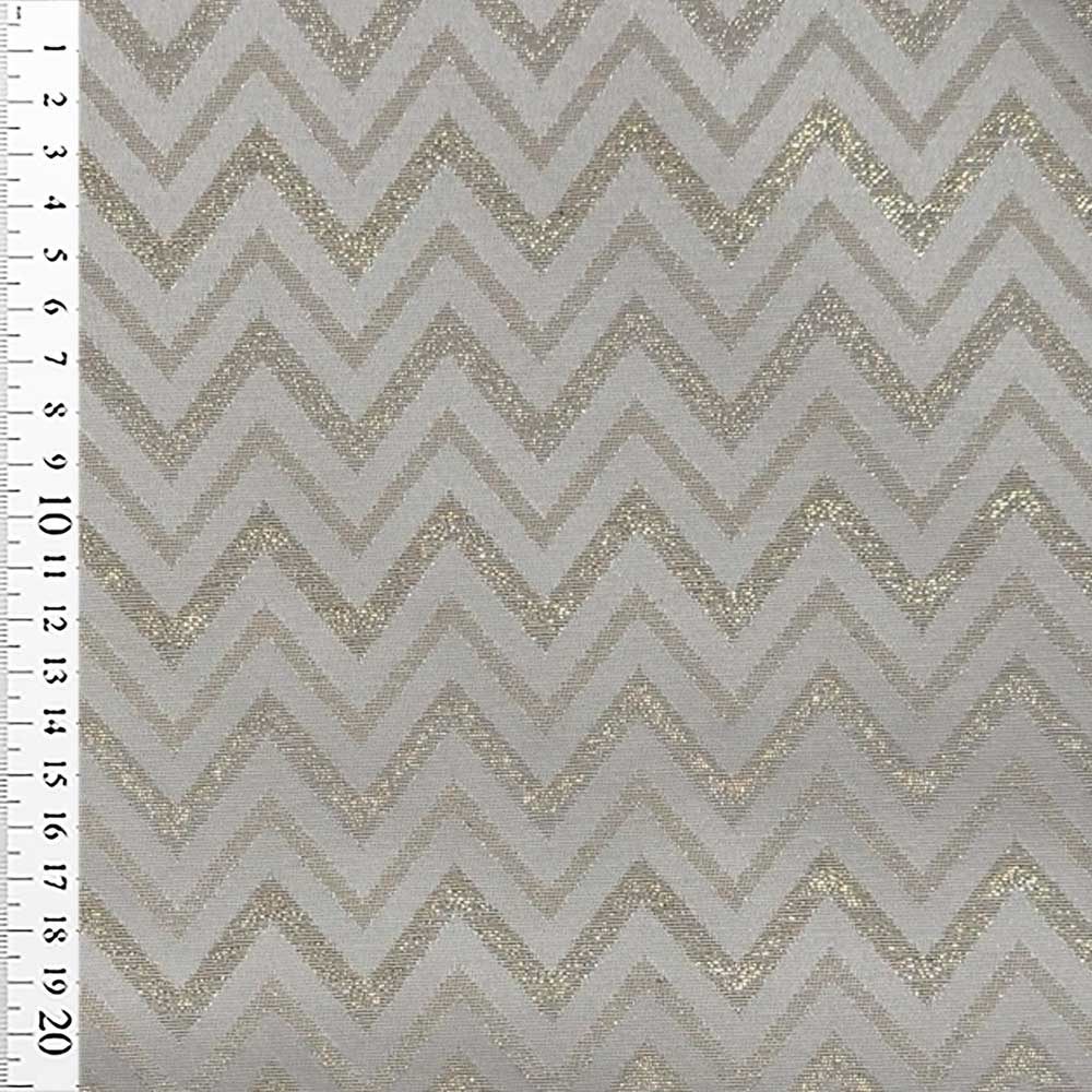 Fast jacquard med zig zag og lurex