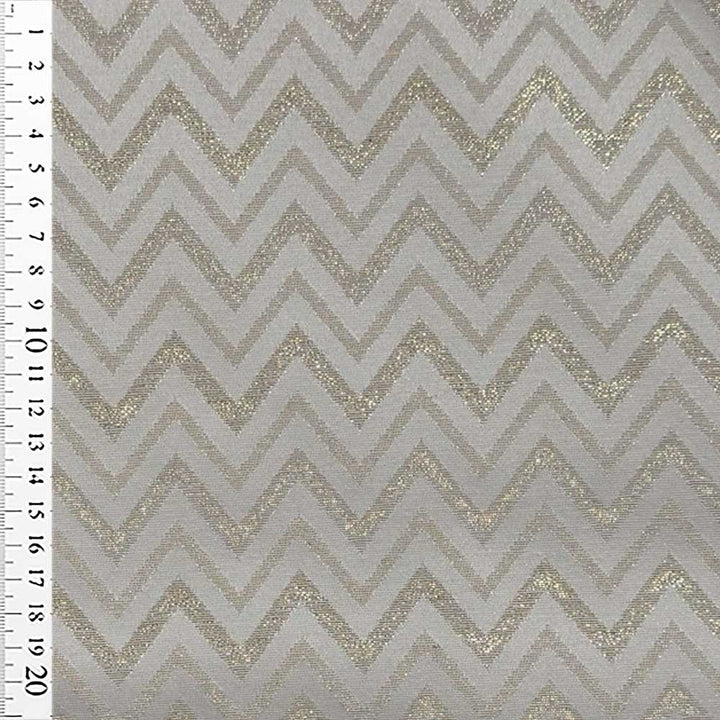 Fast jacquard med zig zag og lurex