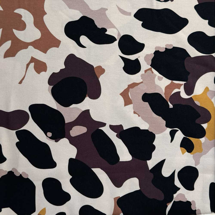 Bomuldsjersey med abstrakt print