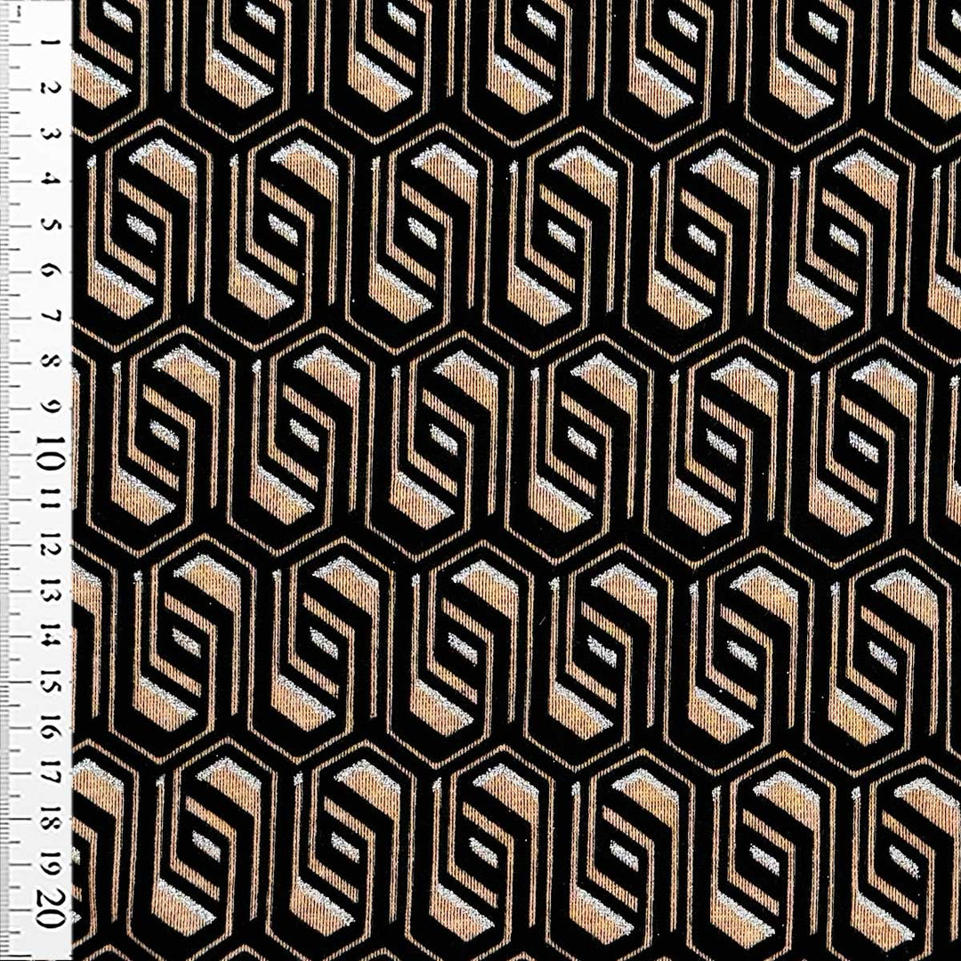 Punta Roma med glitrende effekt i sort/beige