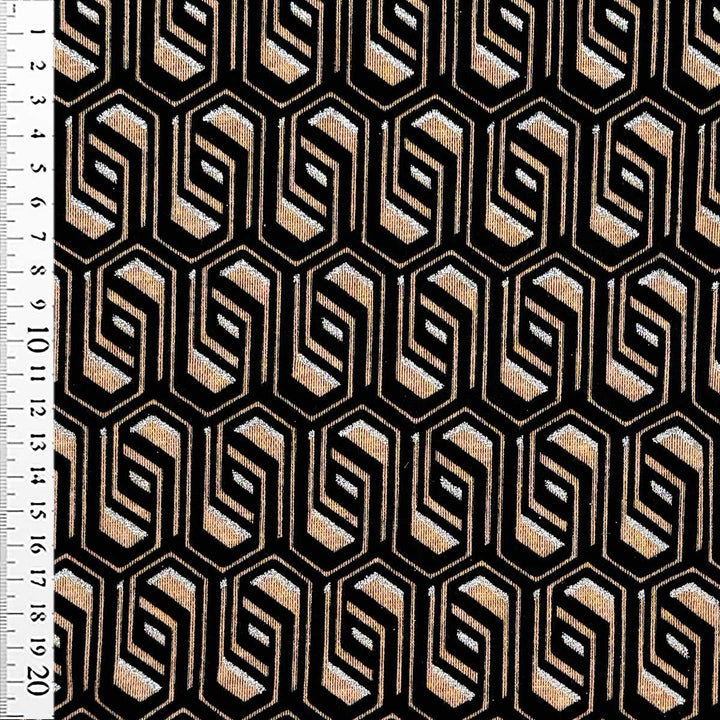 Punta Roma med glitrende effekt i sort/beige