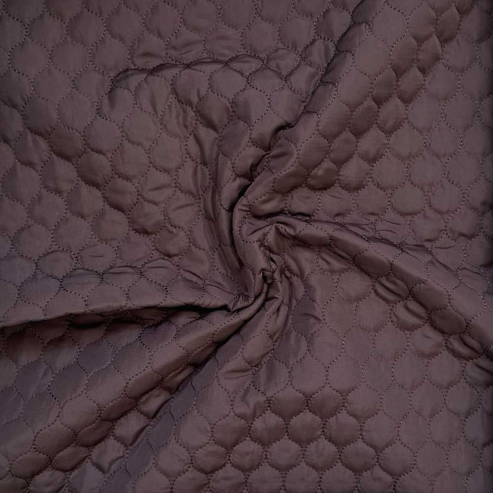 Quilt i små felter kastanje