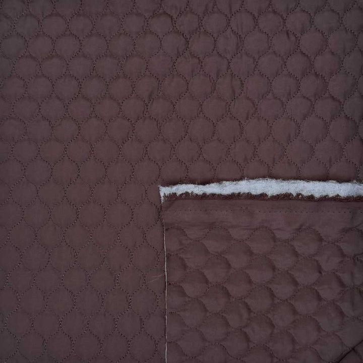 Quilt i små felter kastanje