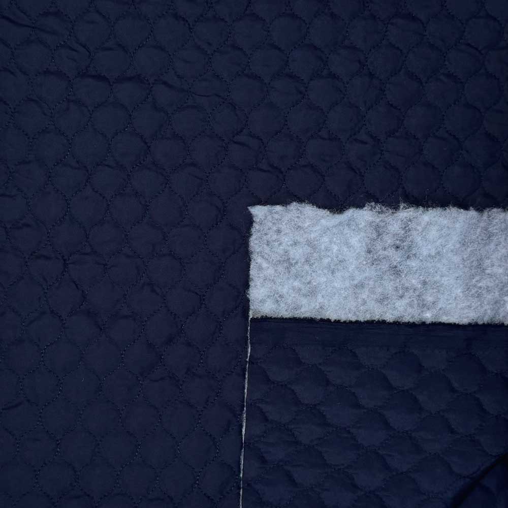Quilt i små felter marine