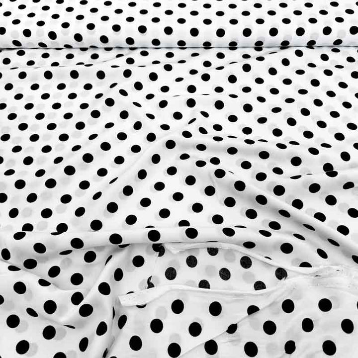 Fast viscose med sorte prikker