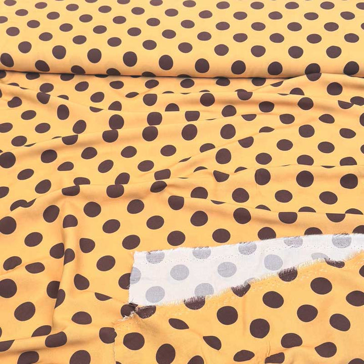 Fast viscose med brune prikker 25 mm II