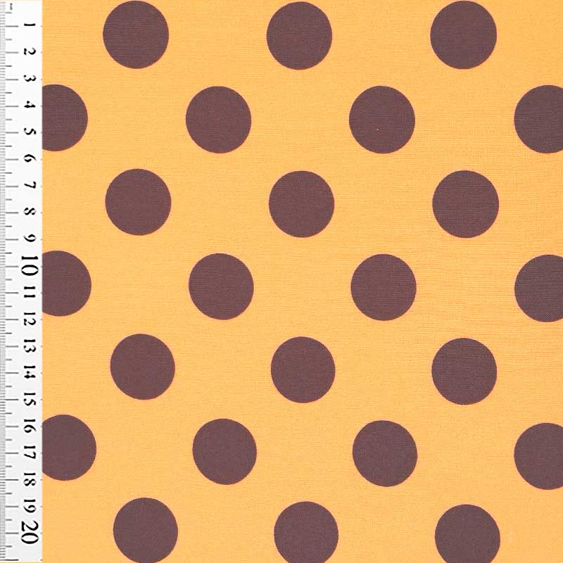 Fast viscose med brune prikker 25 mm II