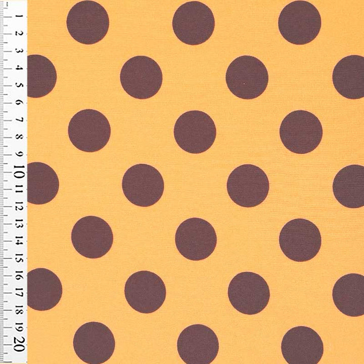 Fast viscose med brune prikker 25 mm II