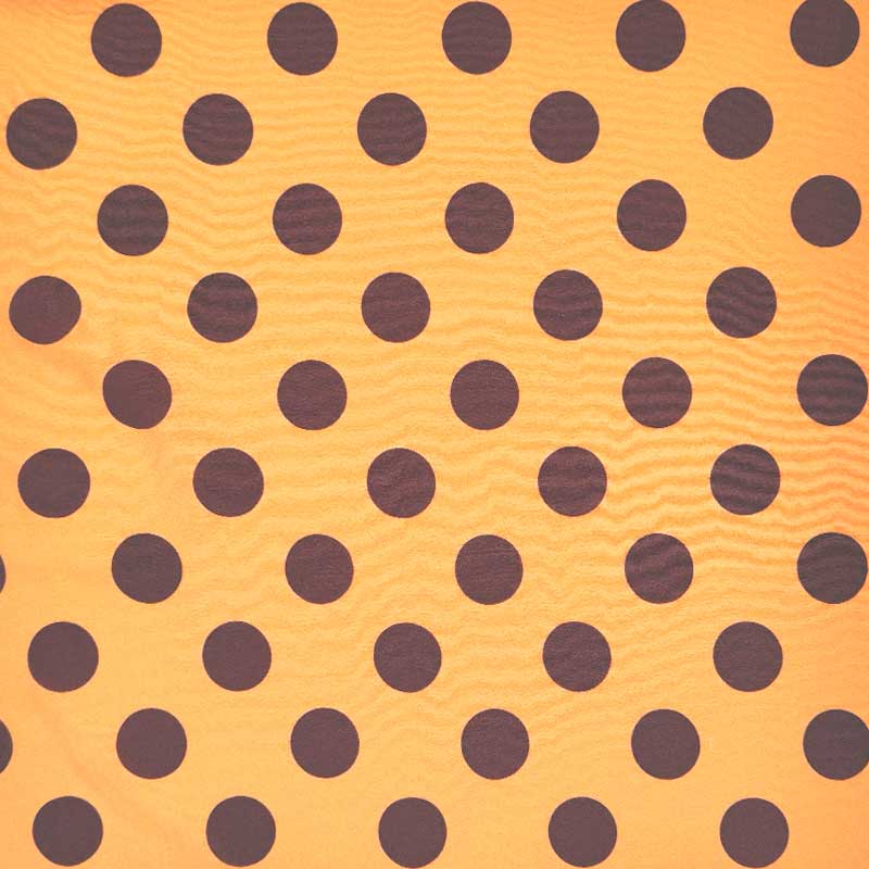 Fast viscose med brune prikker 25 mm II