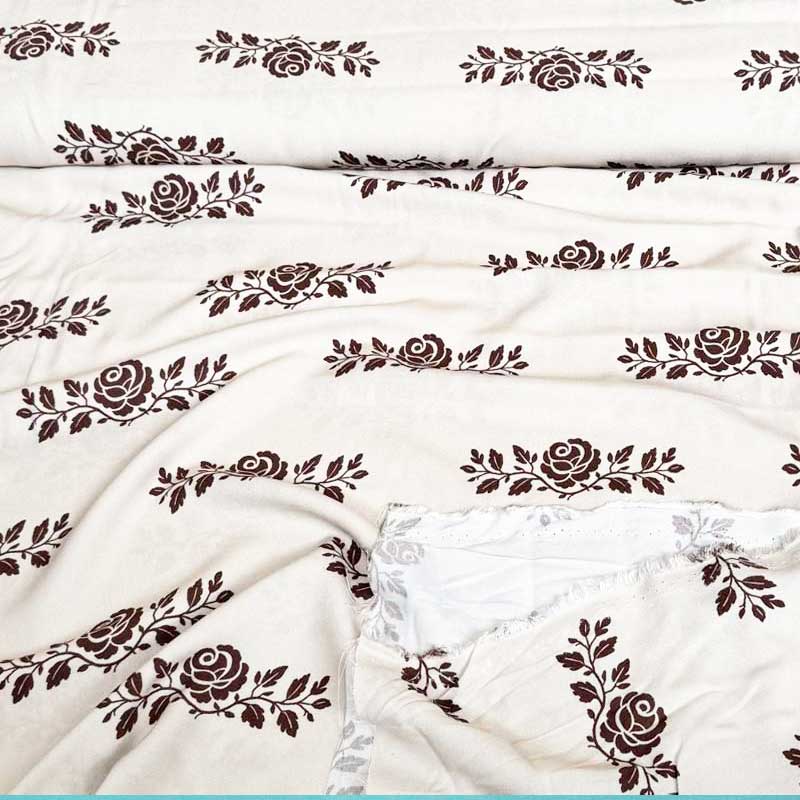 Fast viscose med brun rosengren III