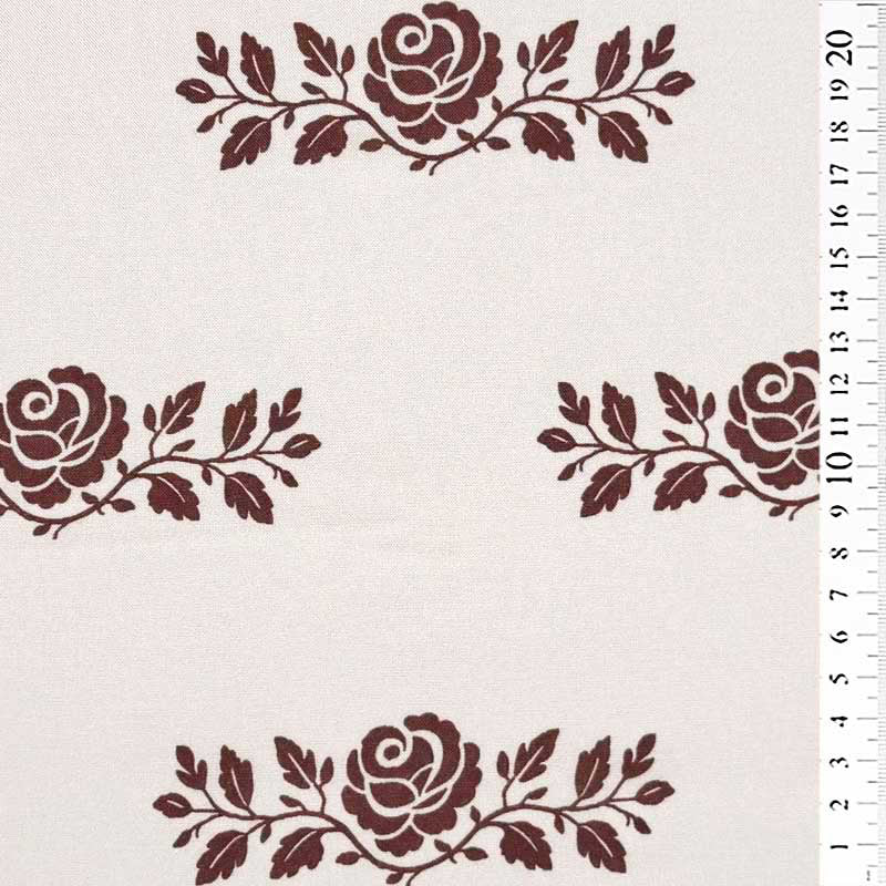 Fast viscose med brun rosengren III
