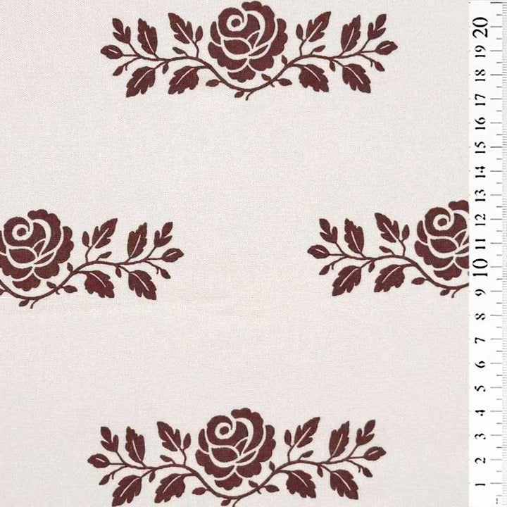Fast viscose med brun rosengren III