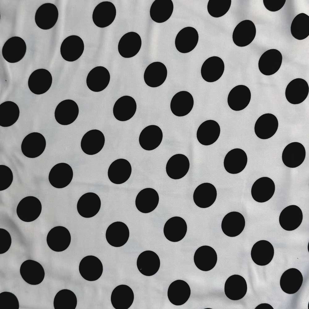 Fast viscose med sorte prikker 25 mm