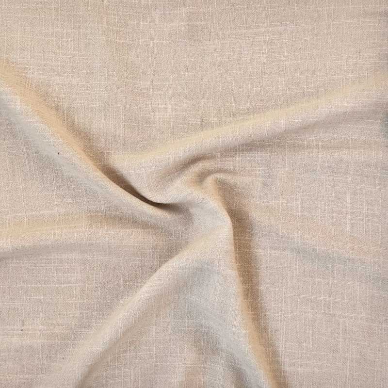 Ensfarvet fast viscose / hør i sand