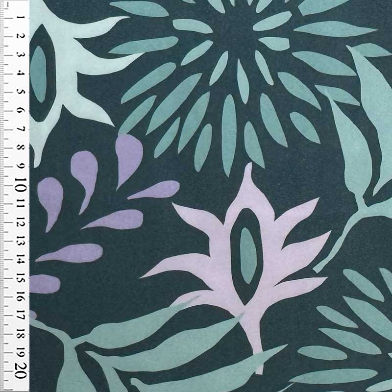 Fast viscose med blomster motiv fra Light and Lush