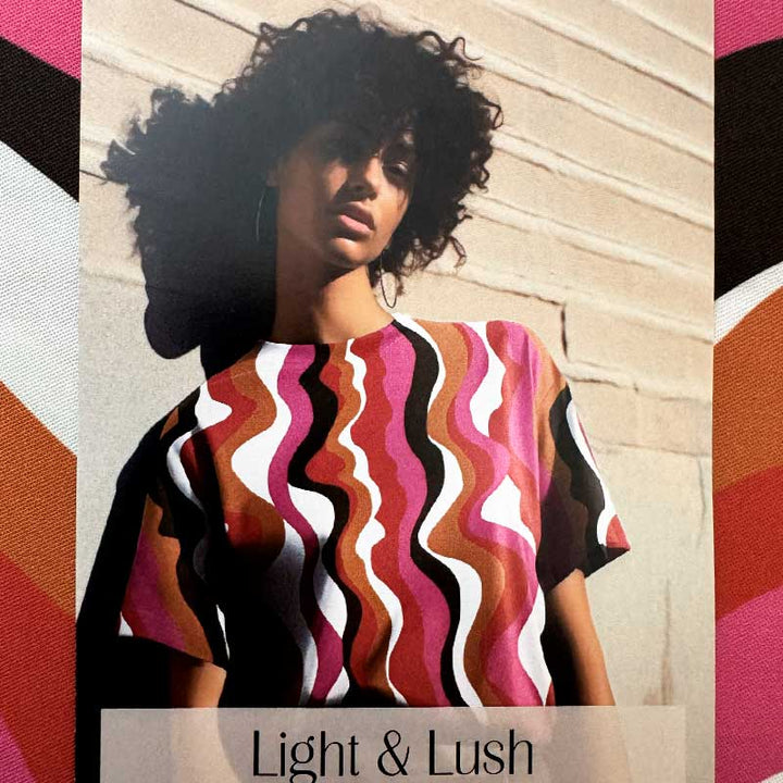 Fast viscose med retro mønster fra Light and Lush
