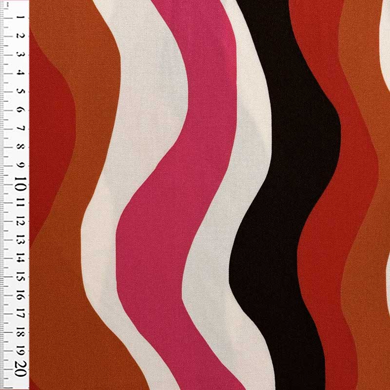 Fast viscose med retro mønster fra Light and Lush