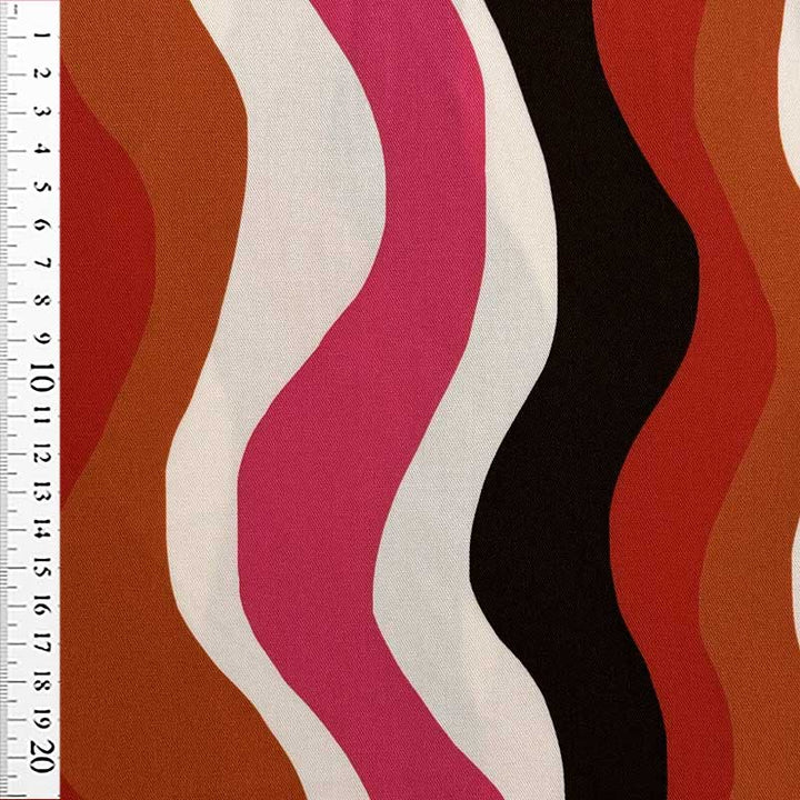 Fast viscose med retro mønster fra Light and Lush